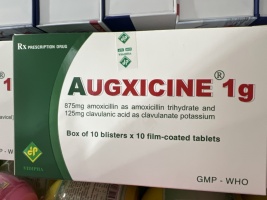 AUGXICINE 1G (10 vỉ x 10 viên) Vidipha