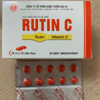 Rutin C Đai uy (Hộp 10 vỉ x 10 viên)